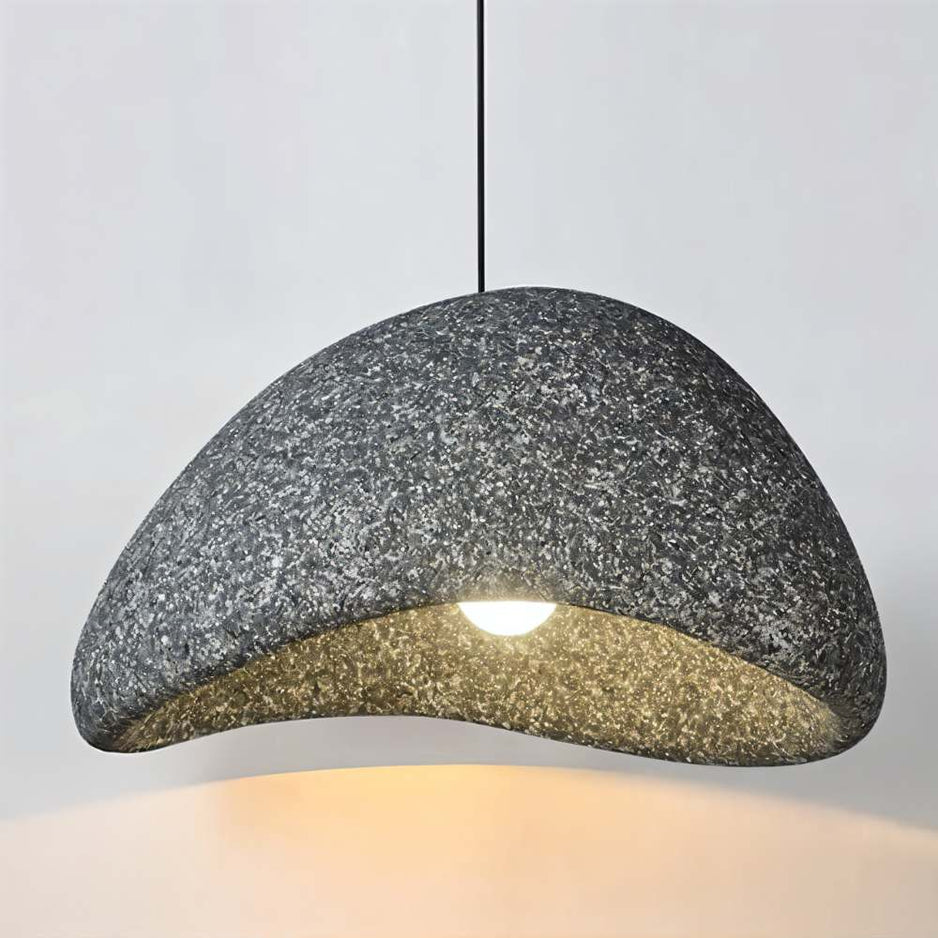 Warm Beige Glass Pendant Lamp