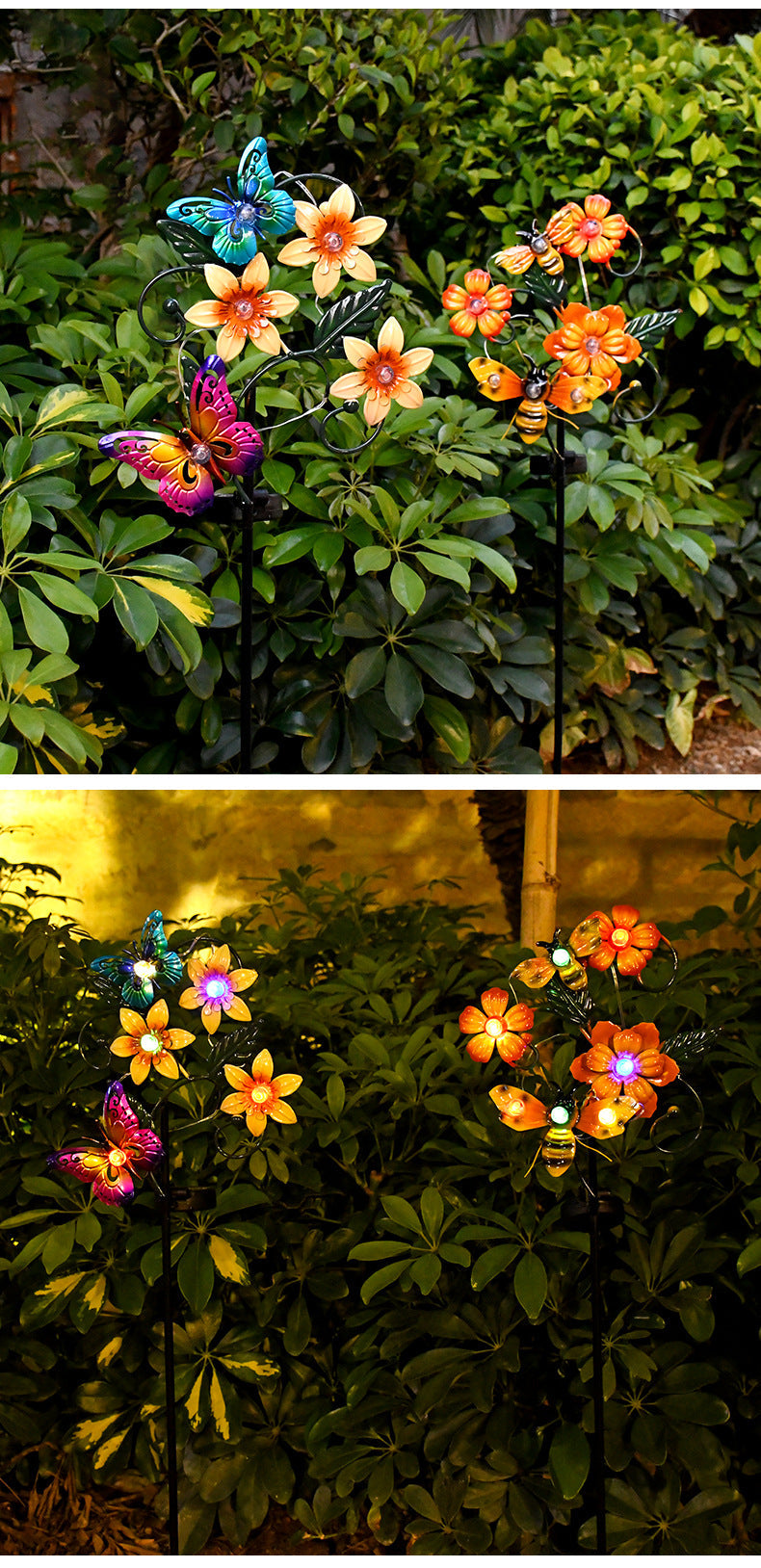 Colorful Solar Powered Garden Lawn Lamp