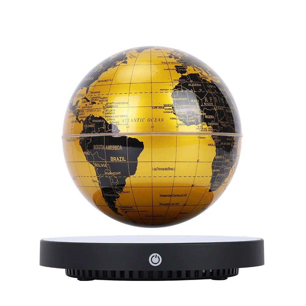 Sleek Globe Table Lamp with LED Digital Base