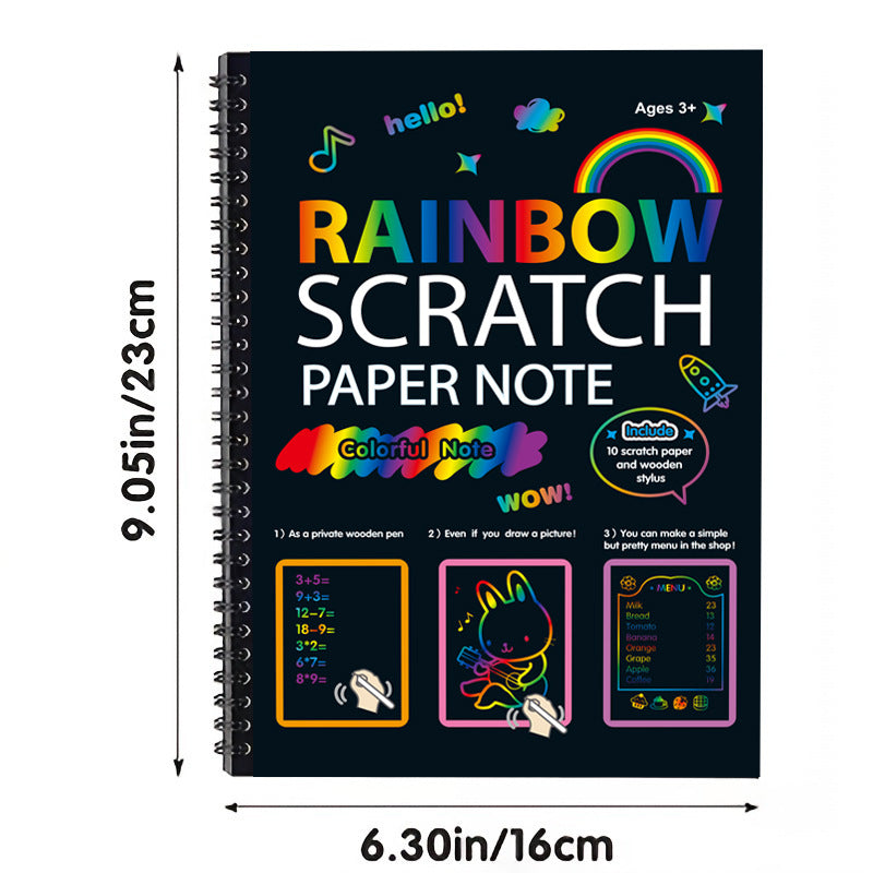 Vibrant Kids Scratch Art Pad