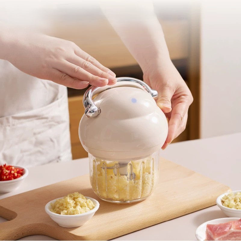 Mini Automatic Garlic Press Crusher