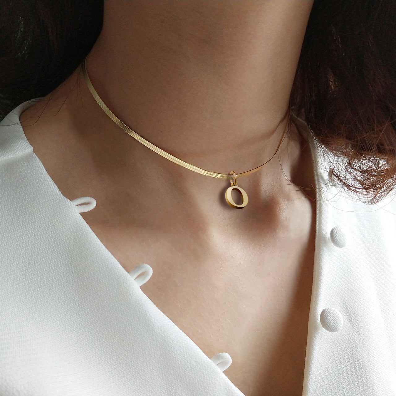 Classic Monogram Initial Chain Necklace - Luxicro