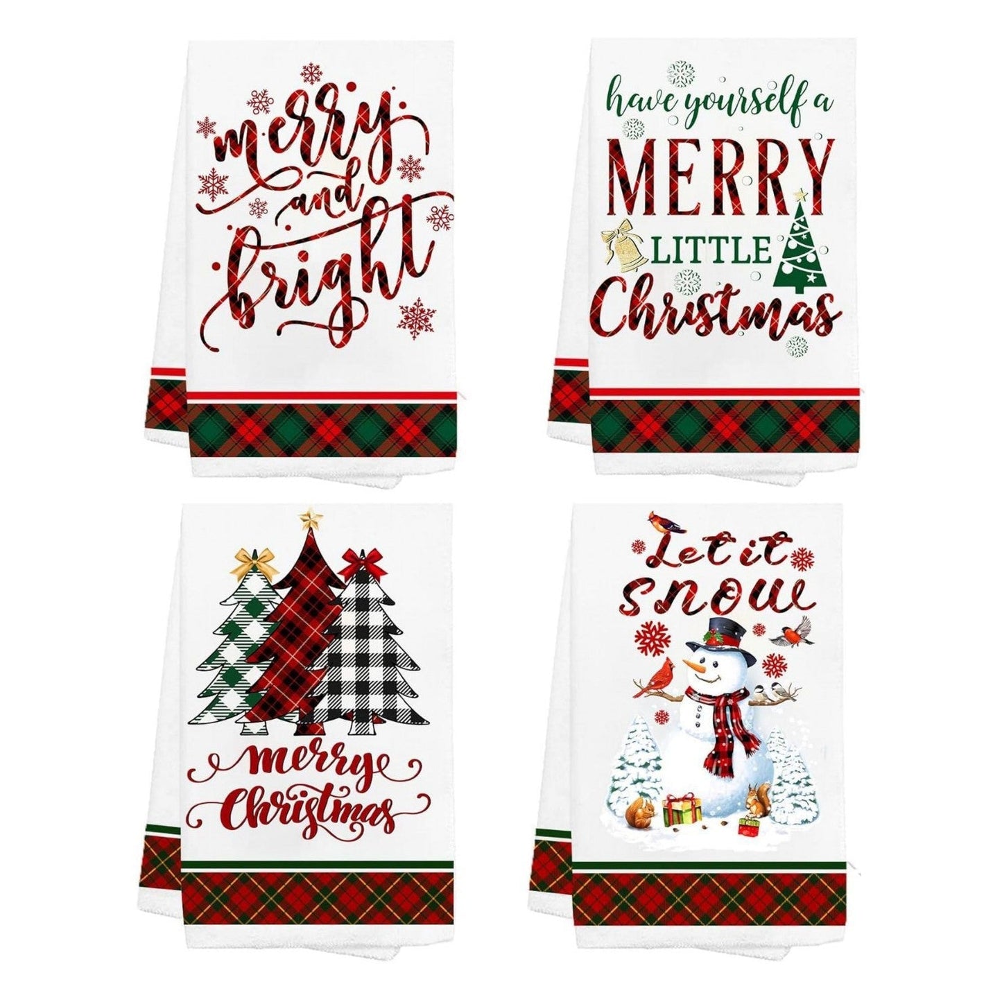 Festive Christmas Kitchen Tea Towel - Luxicro
