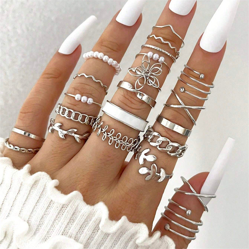 Trendy 22 Piece Ring Jewelry Set