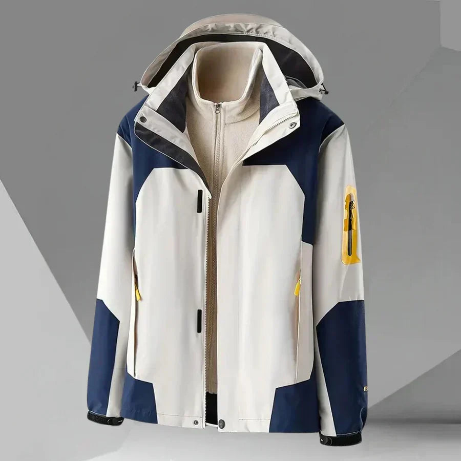 Breathable Men's Rain Jacket - Slim Waterproof Coat