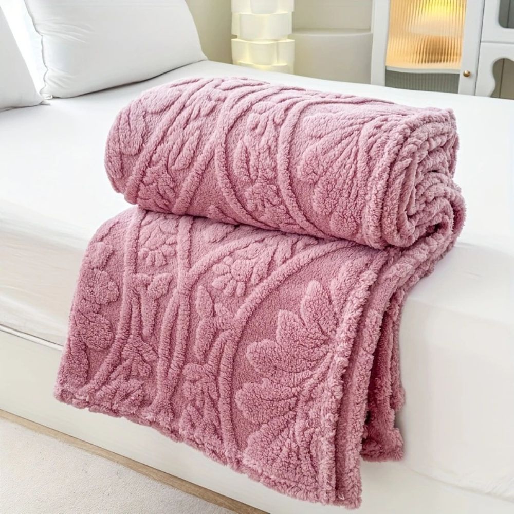 Soft Plush French Style Fleece Blanket