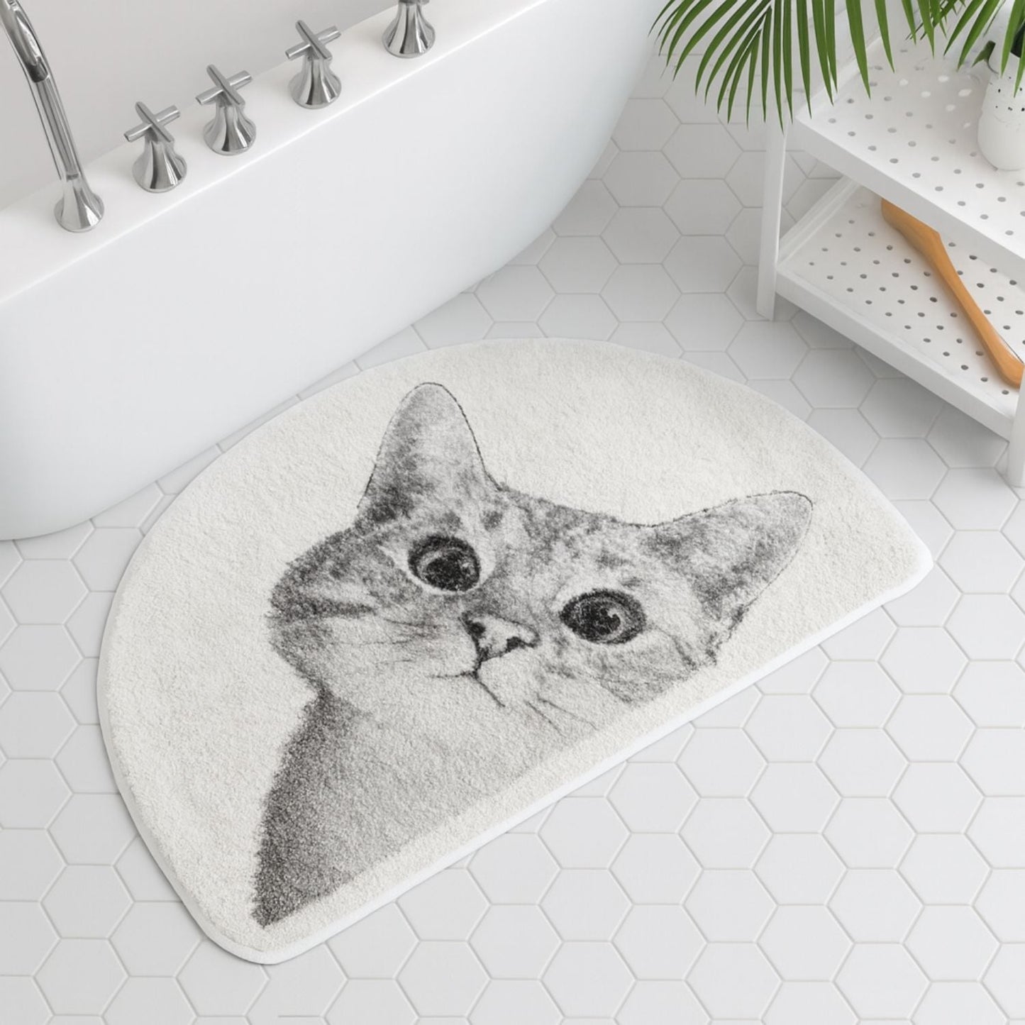 Cute Cat Non Slip Bath Mat