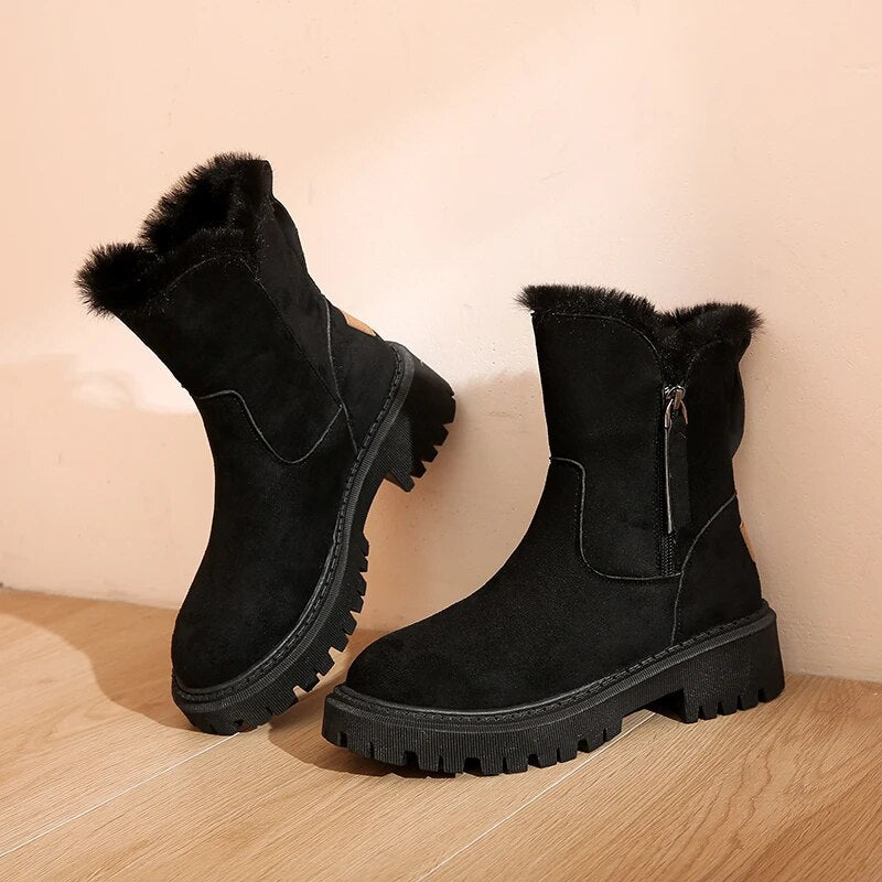 Warm Fur Winter Snow Boots for Women