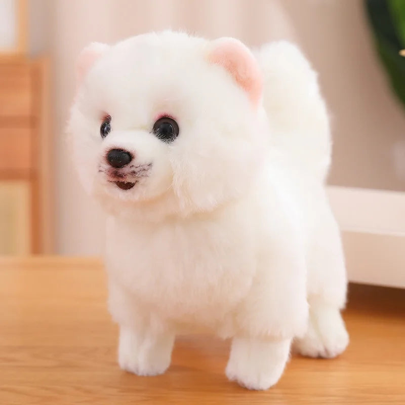 Cuddly Pomeranian Teddy Bear Toy - 12 Inch Soft Dog Plush