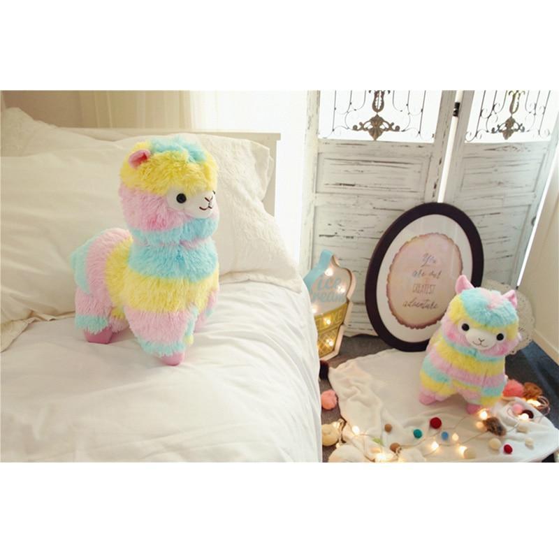 Colorful Soft Llama Plush Toy Cute Alpaca Friend Gift