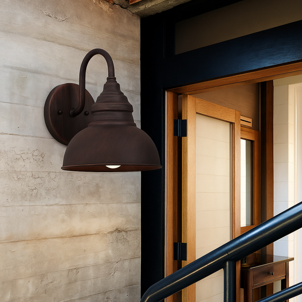Traditional Exterior Wall Lantern Black Durable Porch Light - Luxicro