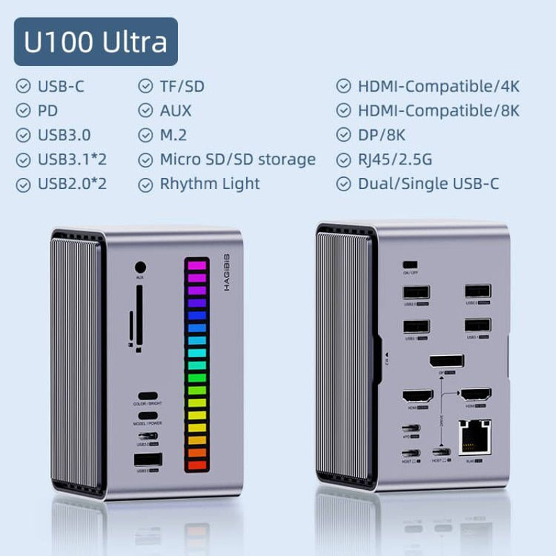 Vibrant Portable USB Charging Music Dock