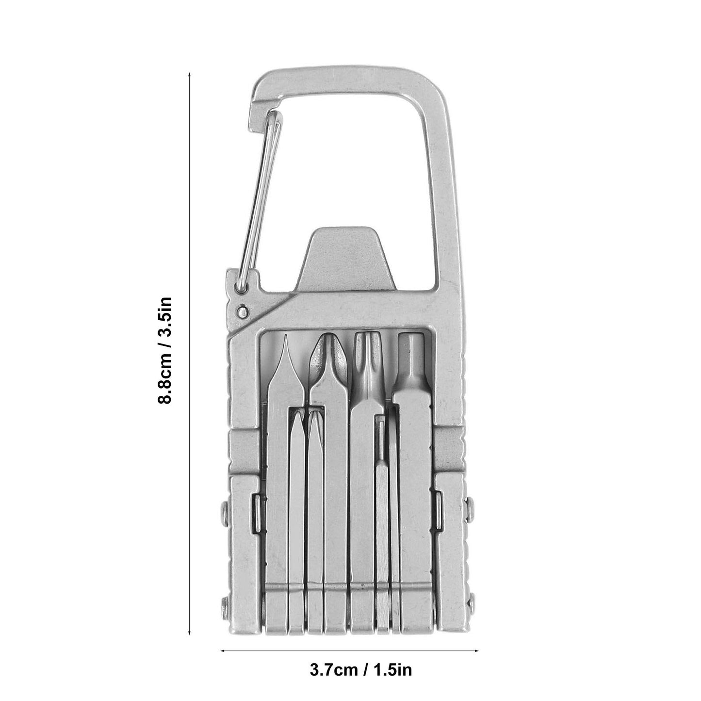 Compact Keychain Tool Kit with Screwdriver