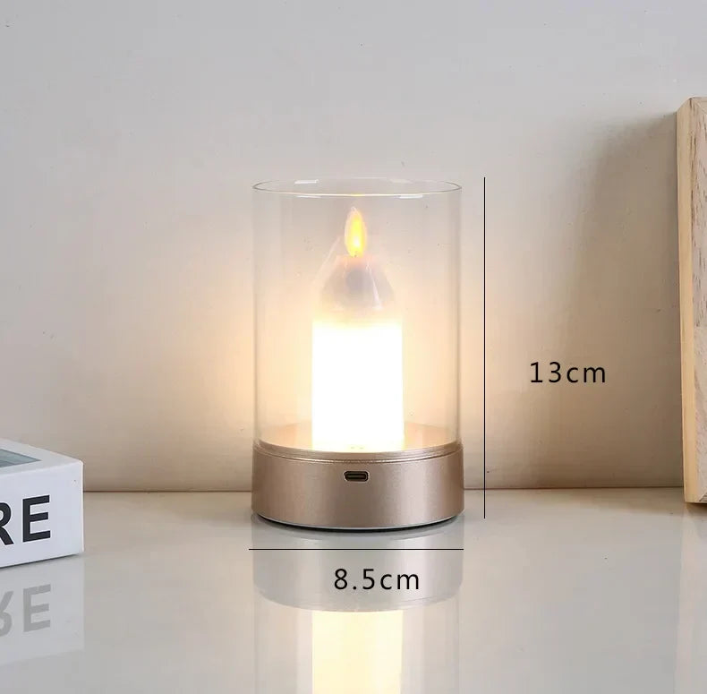 Warm Ambient Battery LED Candle Lamp - Luxicro