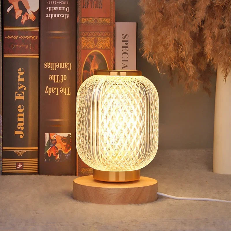 Sleek Dimmable Glass Desk Lamp