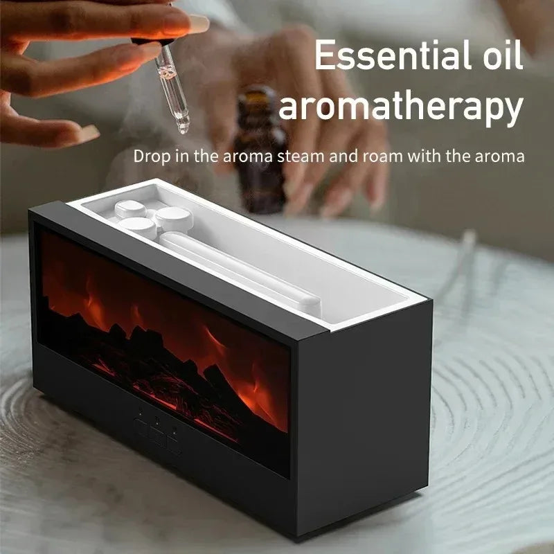Cozy Warm Mist Fireplace Humidifier