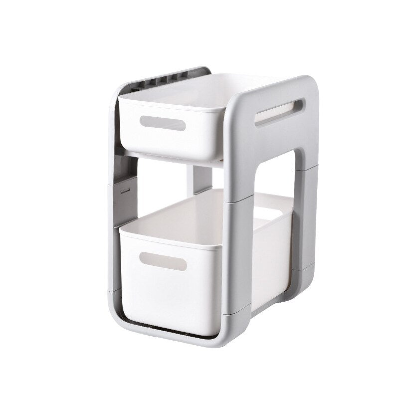 Compact Foldable Metal Storage Shelf Unit