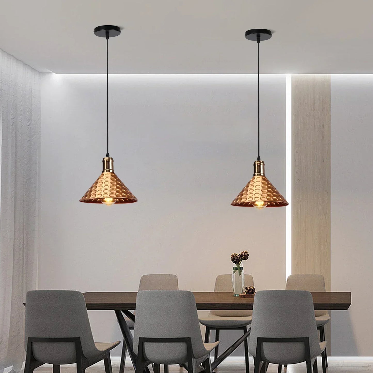 Vintage Metal Pendant Light