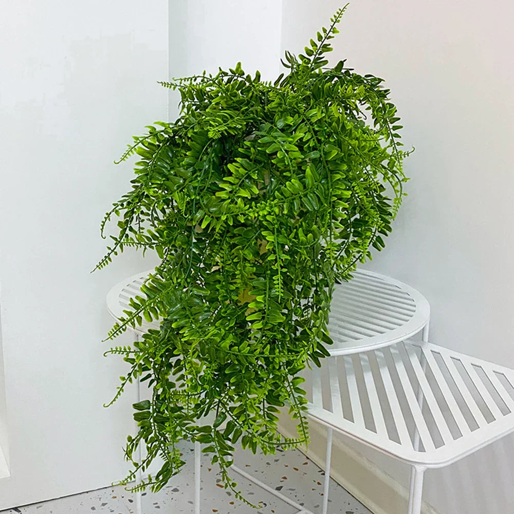 Realistic Hanging Artificial Fern Plant 90cm UV Resistant