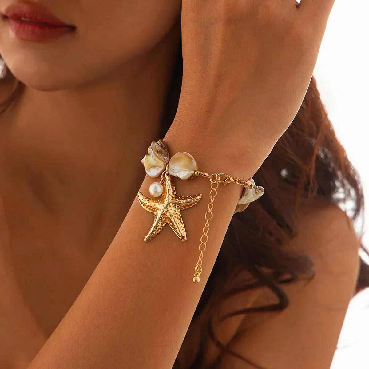 Beachy Seashell Coastal Jewelry Set