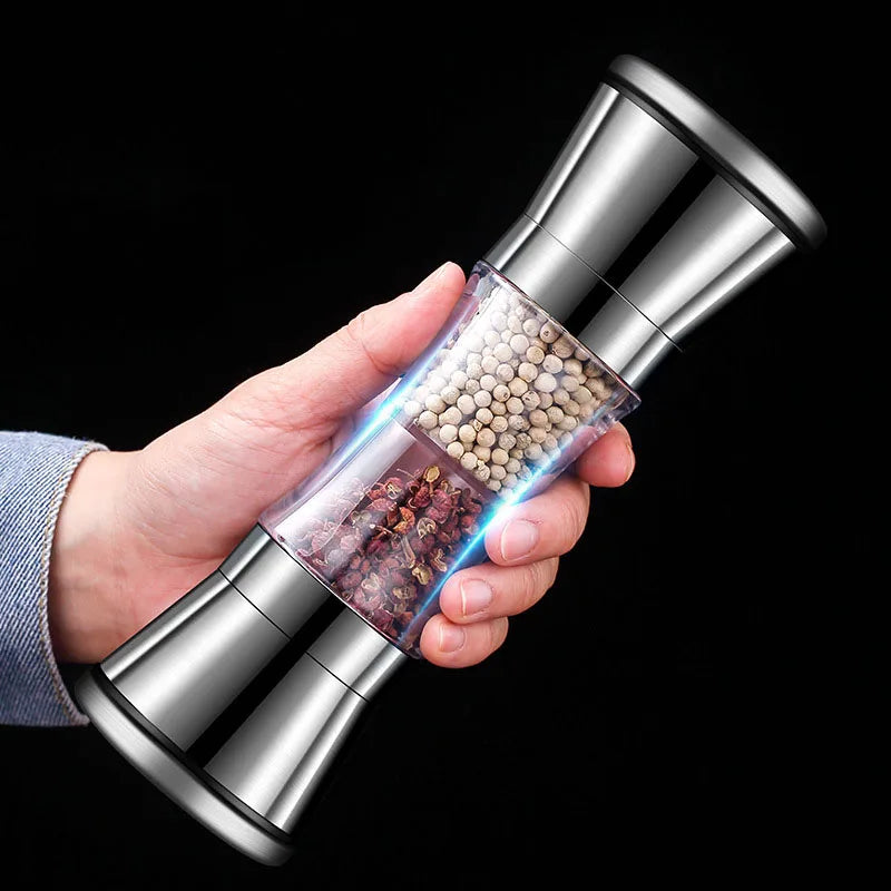Space Saving Dual Salt Pepper Grinder Mill - Luxicro