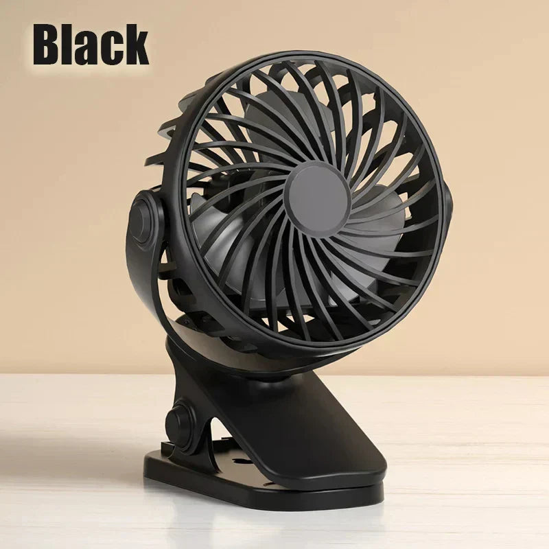 Portable Mini USB Table Fan with LED Light