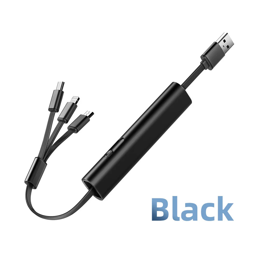 Durable 3in1 Metal Fast USB Charging Cord