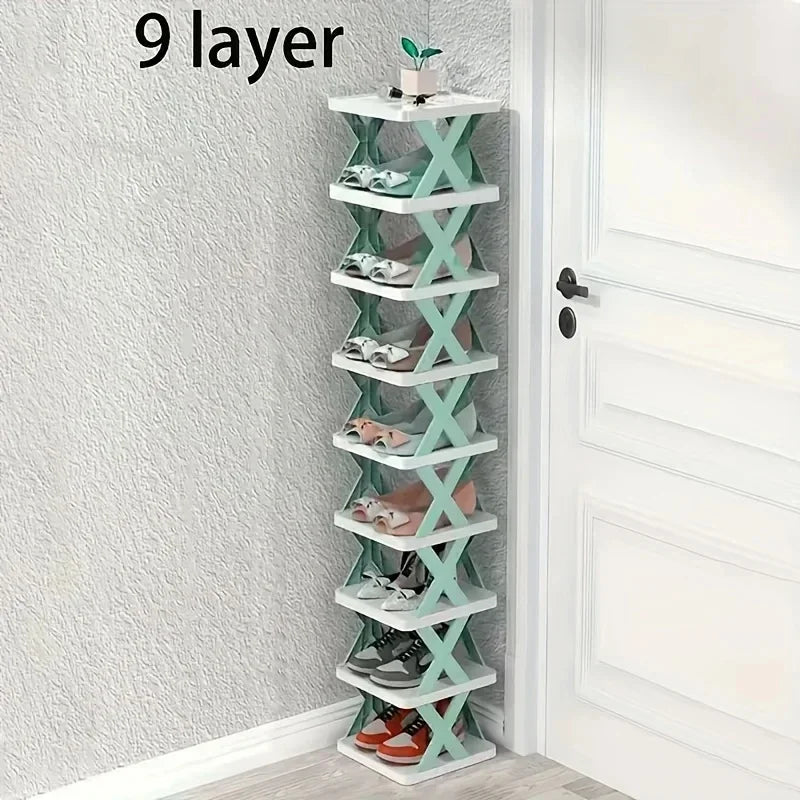 Compact Collapsible Shoe Organizer Shelf