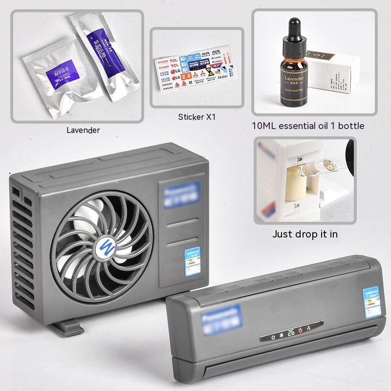 Compact Solar Powered Car Air Freshener Decor