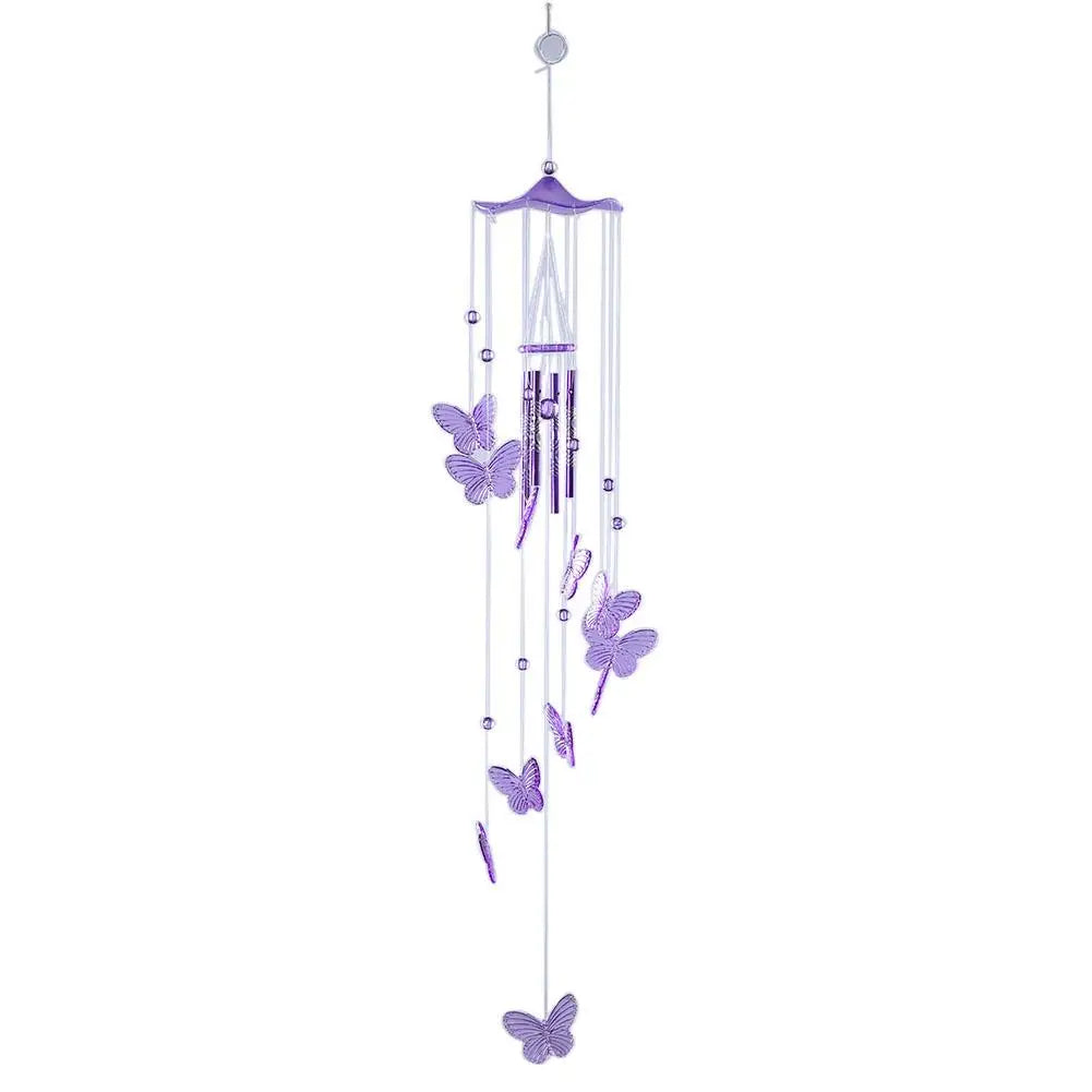 Delicate Garden Wind Chime with Bells and Butterfly