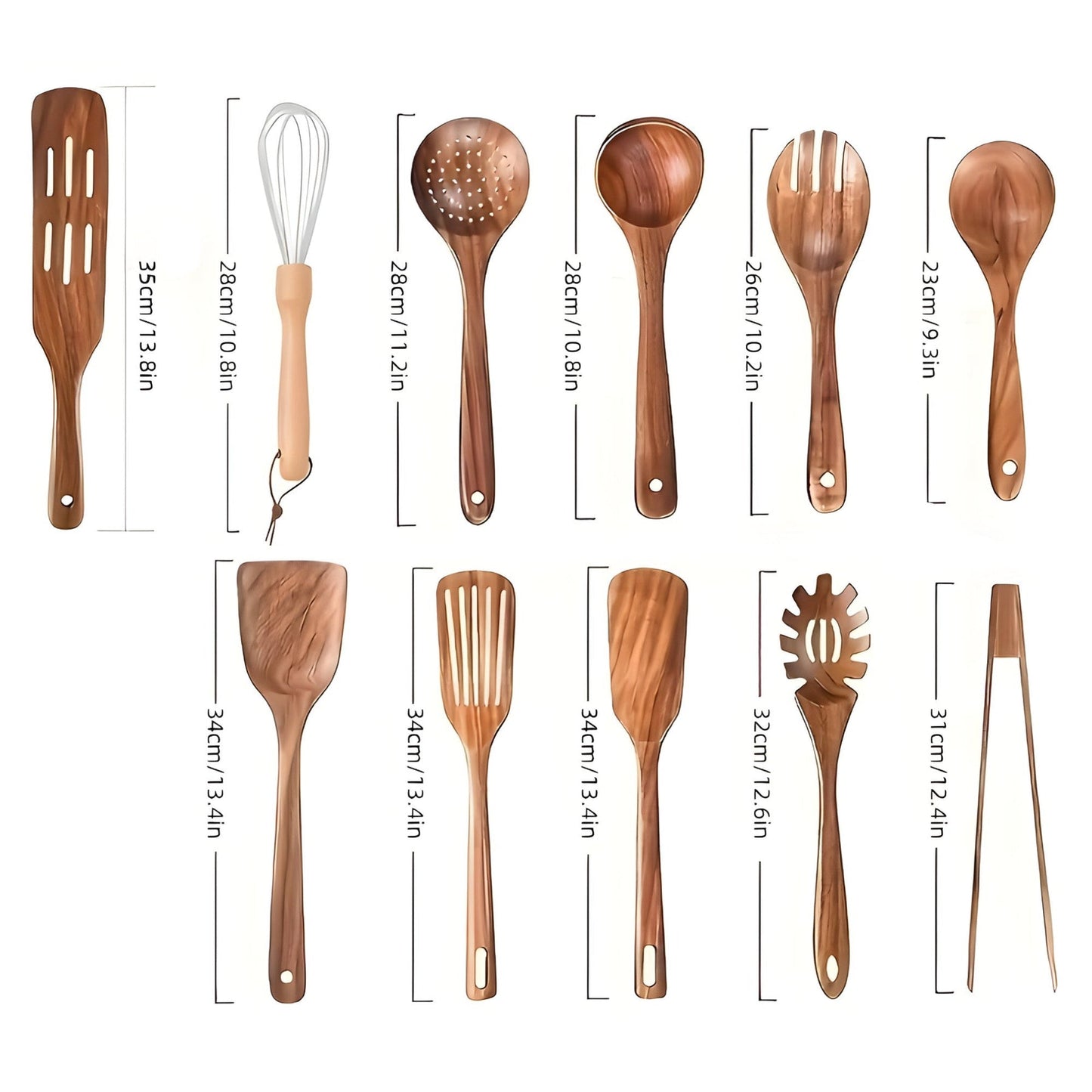 Kitchen Essentials 11 Piece Wooden Tool Set