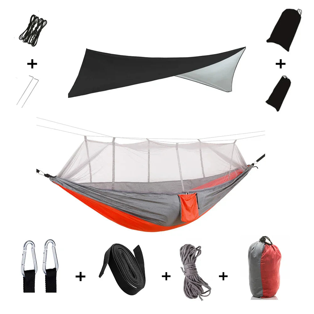 Lightweight Waterproof Camping Hammock with Bug Net