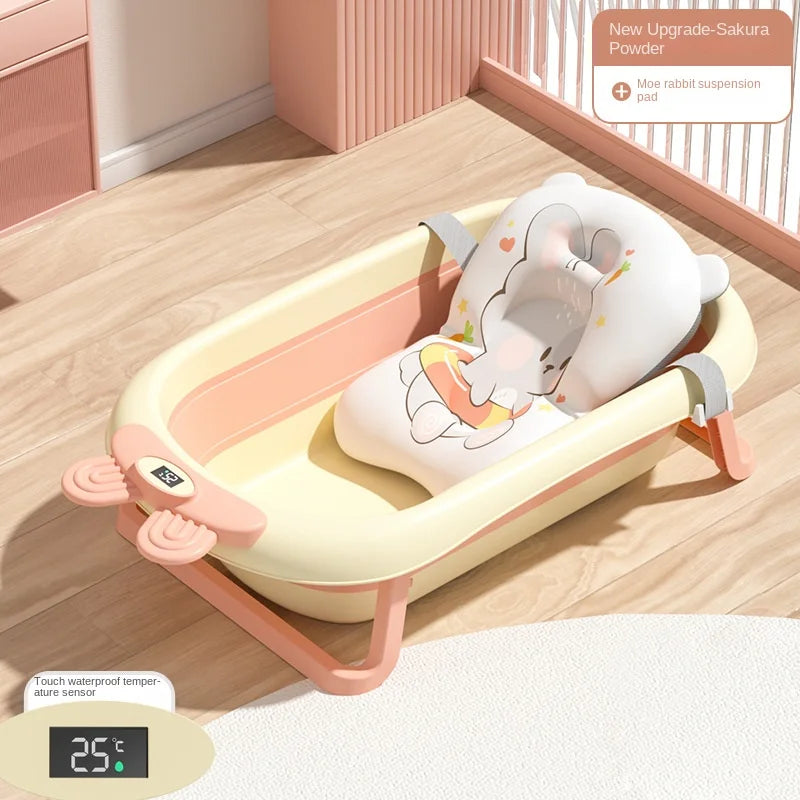 Compact Baby Bathtub with Digital Temperature Control