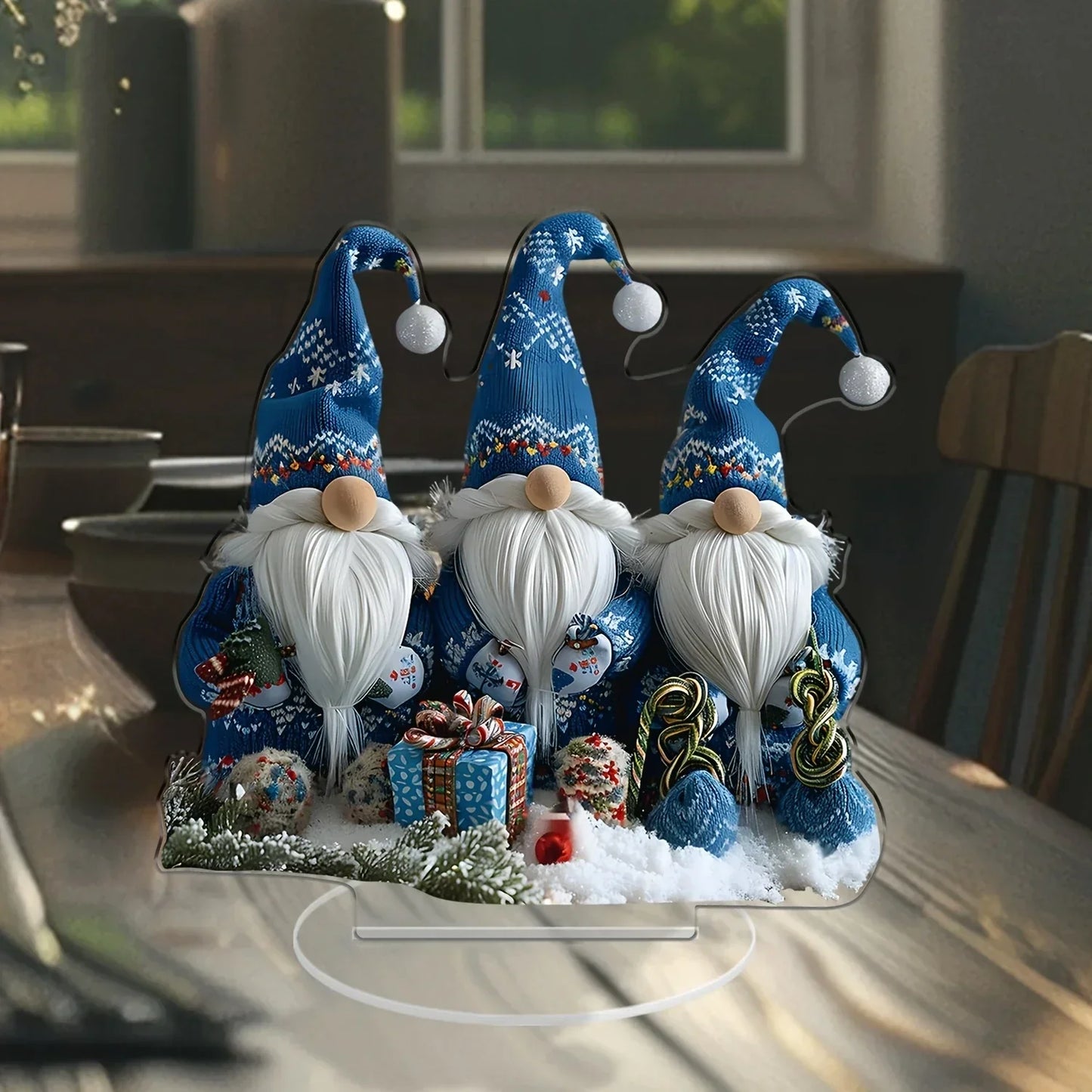 Fun Small Holiday Gnome Decoration Set - Luxicro