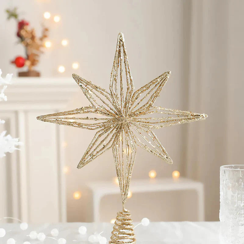 Sparkling Star Tree Topper Decoration