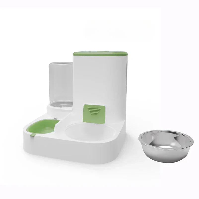 Automatic Pet Food and Water Dispenser Set