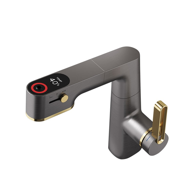 Automatic Sensor LED Faucet with Digital Thermometer