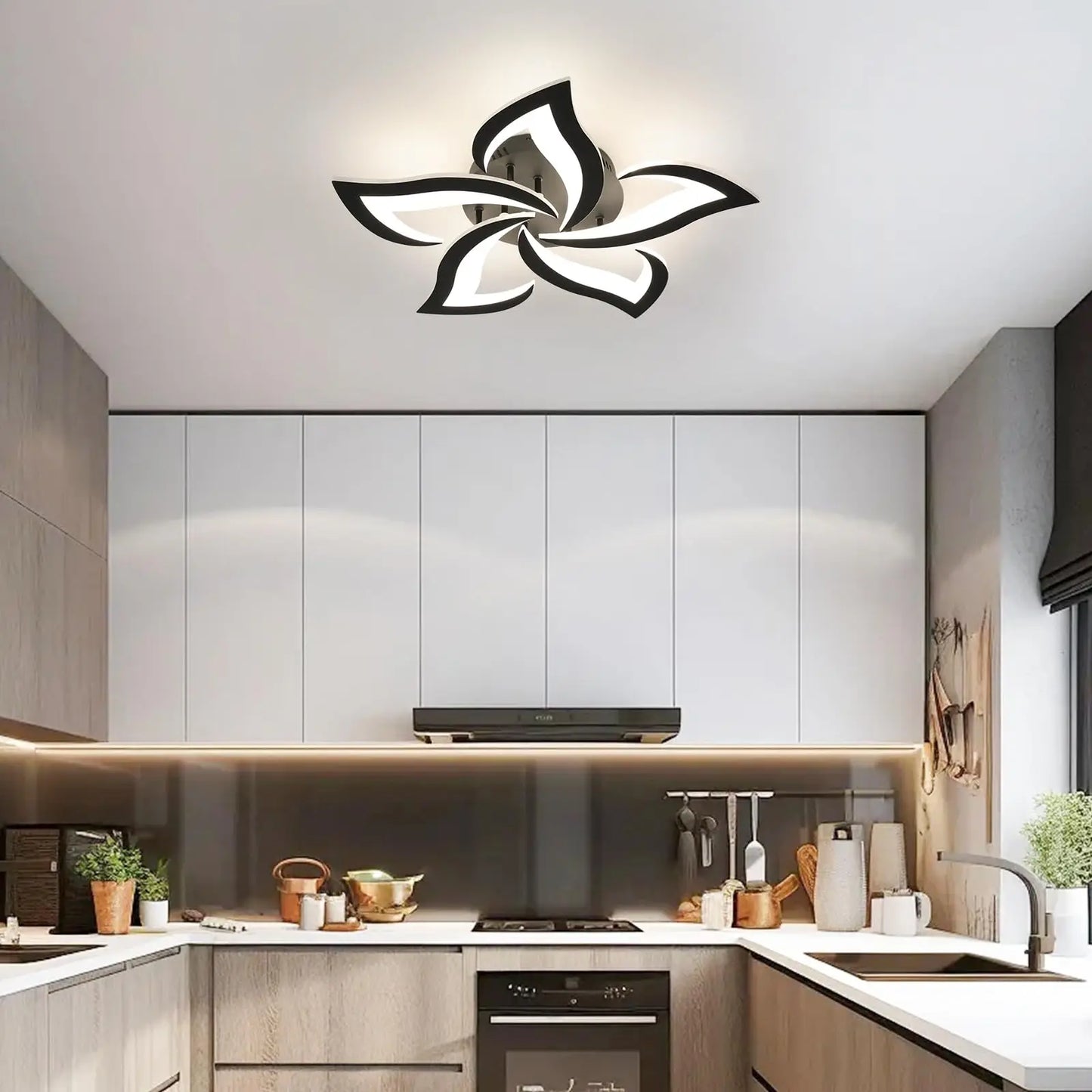 Stylish Crystal Pendant Light with Remote Control