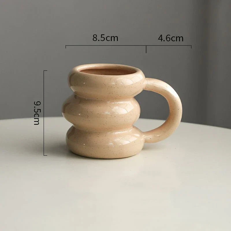 Adorable Cartoon Coffee Mug Cute Korean Design