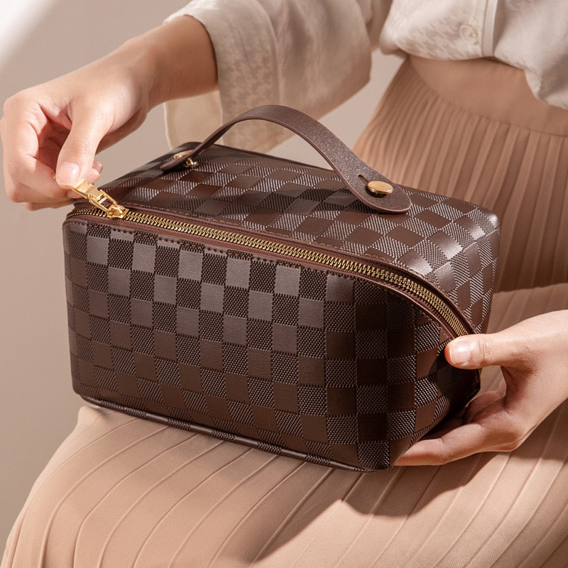 Classic Check Cosmetic Travel Bag