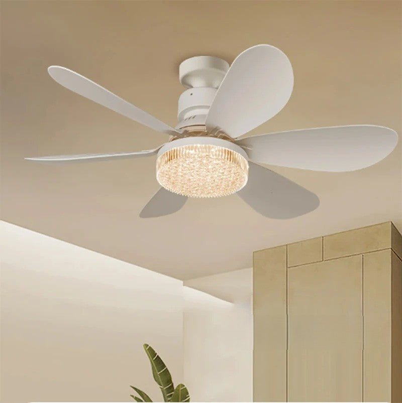 Decorative Petal LED Ceiling Fan Light Fixture - Luxicro