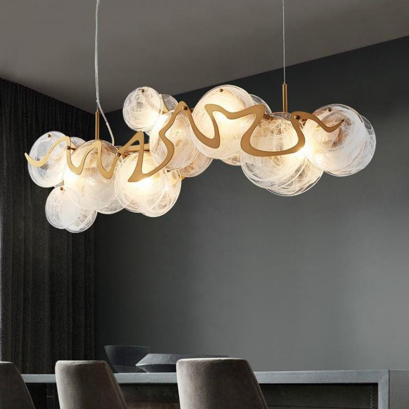 Airy Gold Drop Pendant Lighting Fixture