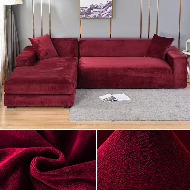 Stretchy Velvet Furniture Protector Cover