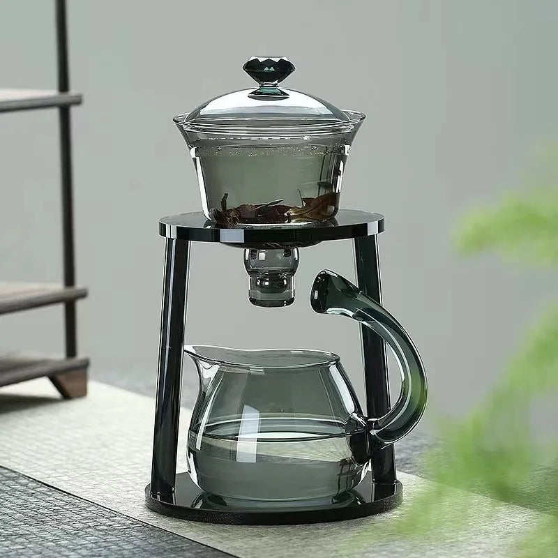 Elegant Curve Glass Tea Infuser Set