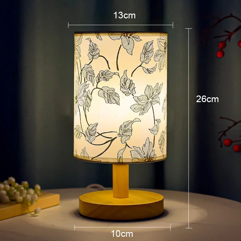 Classic Asian Style Table Light with Dimmer