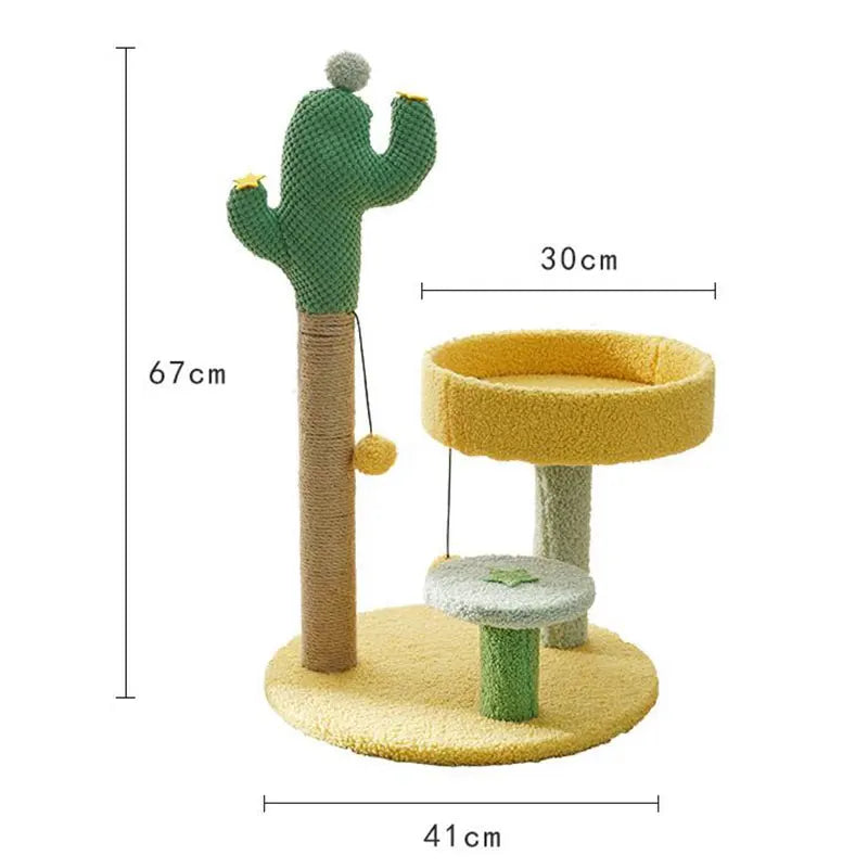 Cozy Cat Tower Sisal Scratching Post Three Tier Condo