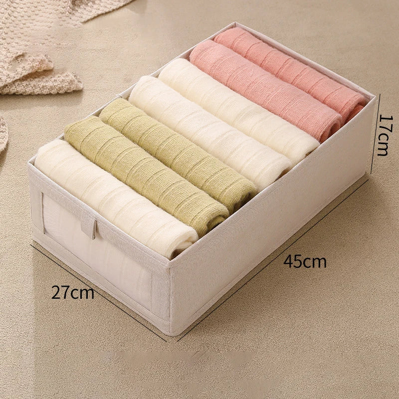 Foldable Fabric Storage Container with View