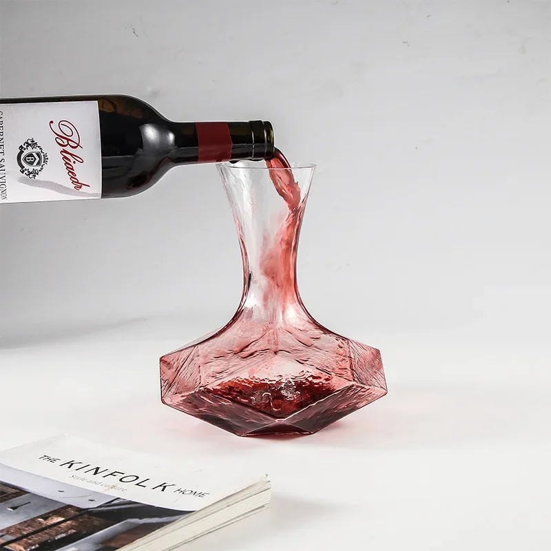 Unique Cut Glass Wine Carafe