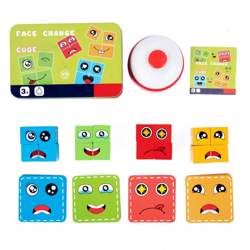 Vibrant Wood Educational Block Toy - Luxicro
