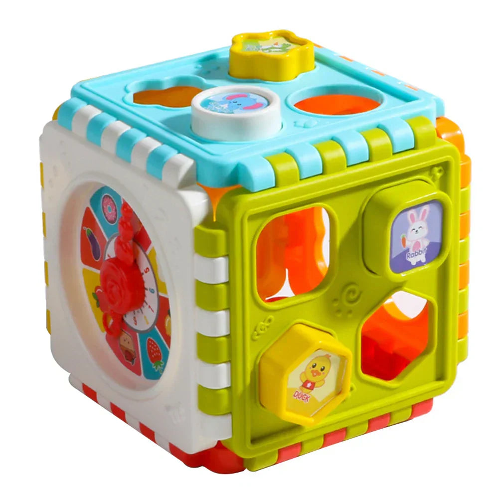 Educational Toy Block with Shapes and Numbers